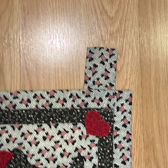 Cute Home Sewn Dog Wall Hanging 18X14 - Picture 6 of 12